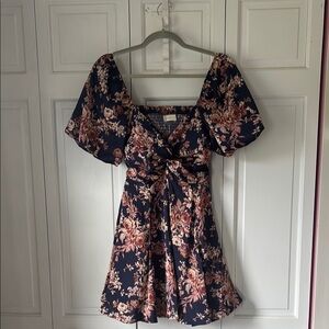 Floral Navy Dress